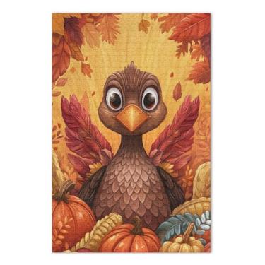 Imagem de Quebra-cabeças Umpkin Turkey de 1000 peças para adultos, quebra-cabeças rígidos para adultos, noite de jogo