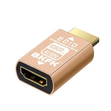 Imagem de BKFK Adaptador de emulador HDMI edid, emuladores, passagem confiável para extensor/receptor AV/Divisores de vídeo (1920 x 1080 - (ajustável 2K, 4K))