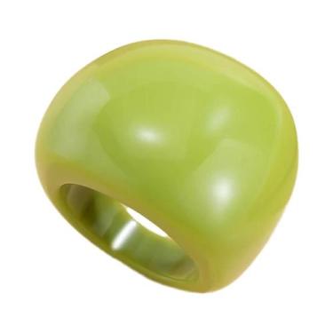 Imagem de Anéis Geométricos Chunky De Resina Colorida Para Mulheres, Joias De De