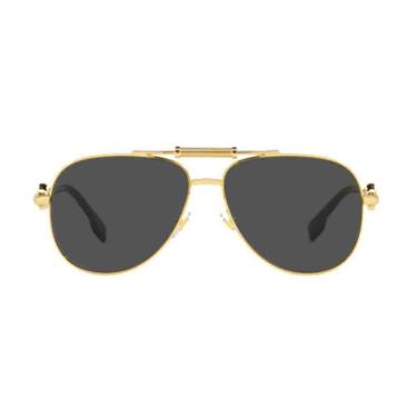 Imagem de Óculos de Sol Dourado Versace Medusa Polis 0VE2236-Unissex