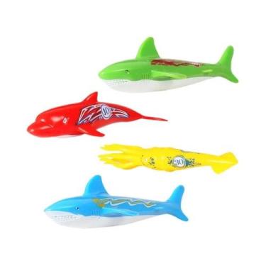 Imagem de Brinquedos De Mergulho Para Crianças No Verão, Peixe, Golfinho, Boia, 
