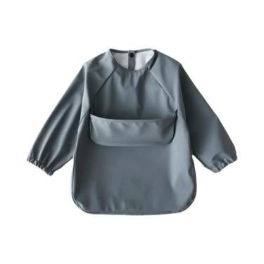 Imagem de Avental De Pintura Impermeável Para Bebês Com Mangas Longas, Acessório