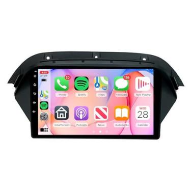 Imagem de 4 GB de RAM + 64 GB de ROM para Honda Acura MDX Radio 2007-2013 Estéreo para carro de 9 polegadas, Android 13, navegação GPS, sem fio, com fio, CarPlay, Android, unidade de cabeça automotiva IPS, tela