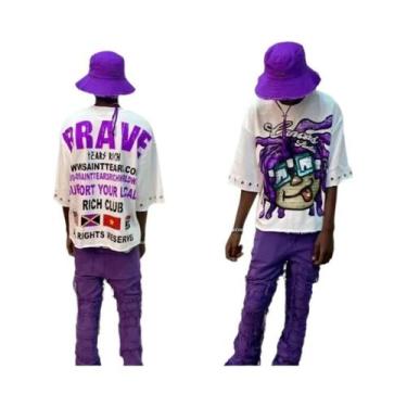 Imagem de Camiseta Casual Estilo Y2K Goth Hip-hop Rock Cartoon Para Homens E Mul