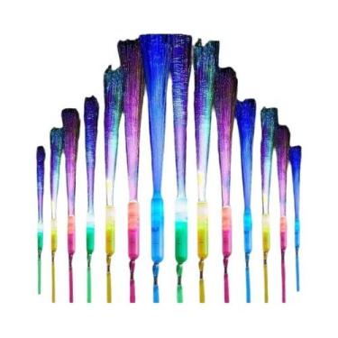 Imagem de Bastões De Luz LED De Fibra Óptica Para Festas Noturnas, Casamentos, A