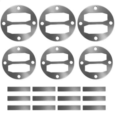 Imagem de Nextpal Conjunto de juntas de compressor de ar de 18 peças, kit de substituição de selos e placas de alumínio compatível com compressores pneumáticos centrais, para manutenção de máquinas de oficina e