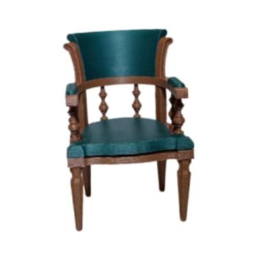 Imagem de Esquirla Conjunto de cadeiras em miniatura na escala 1:12, estilo retrô, para brincar de casinha de bonecas, modelo de poltrona para dioramas e, Cadeira