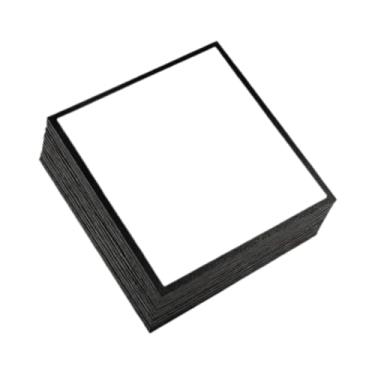 Imagem de Baoblaze Conjunto de 10 Pranchetas Shikishi para Assinaturas, Materiais para Artesanato, Pranchetas Multiuso para Desenho e Esboço, Preto, S