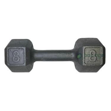 Imagem de Halter Sextavado de Ferro Fundido Pintado - 8 Kg - BOX INGÁ