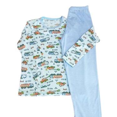 Imagem de Pijama Infantil Menino, Estampado C/ Calça Azul - Nayklê Moda Intima E