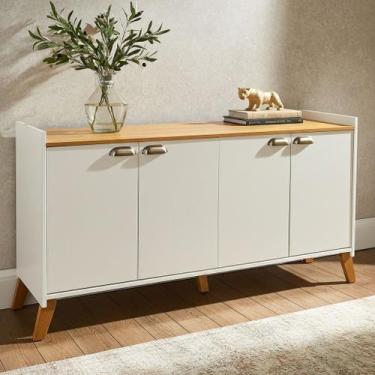 Imagem de Armario Aparador 4 Portas Para Sala Cozinha Cantinho Café - Kelan