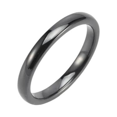 Imagem de Anel De Cerâmica Colorido De 3mm Para Mulheres E Casais, Alianças Mode