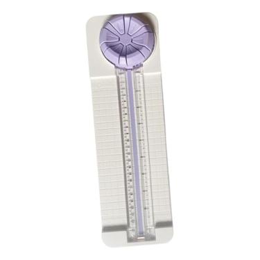 Imagem de Baoblaze Cortador de papel manual 6 em 1 para scrapbooking, com rotação de 360°, ideal para etiquetas, tags de presente e cartões postais, Tolet
