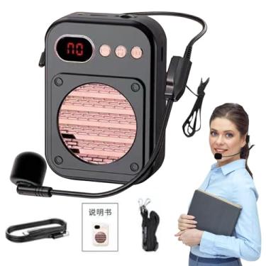 Imagem de Amplificador de voz,Amplificador de voz sem fio - Megafone pessoal,Amplificador de voz para professores, trabalho de 12 horas, microfone portátil altamente recarregável