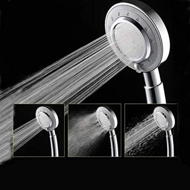 Imagem de Chuveiro de banheiro de LED portátil 3 funções ajustável chuveiro de alta pressão com economia de água cabeça de chuva portátil chuveiro de banheiro A 006