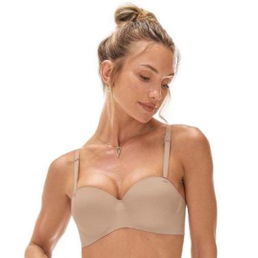 Imagem de Sutiã Bustiê Alças Removíveis Zee Rucci 0302-007, Chocolate, 48