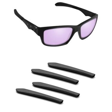 Imagem de Handwith 2 pares de meias de silicone macio para óculos de sol compatíveis com Oakley Jupiter Squared OO9135, kit de substituição de peças sobressalentes para óculos de ajuste confortável