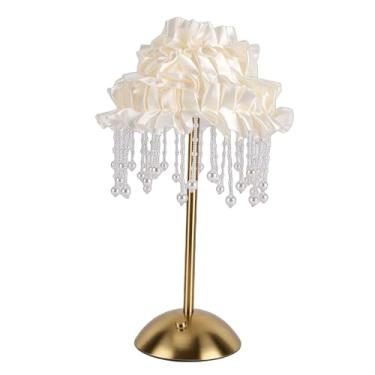 Imagem de Asixxsix Abajur de Mesa de Cabeceira, Abajur Decorativo de Fita Romântica Com Decoração de Cabeceira, Abajures de Recarregáveis ​​USB para Quarto, Sala de Estar, Cômoda de