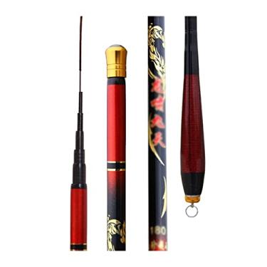Imagem de Vara de pesca super leve e super forte de fibra de carbono vara de pesca manual super rígida telescópica vara de pesca 1,5 m a 3,9 m vara de pesca (2,4 m)