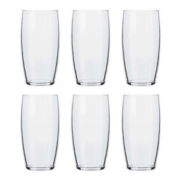 Imagem de Jogo de Copos Nadir Oca Long Drink de Vidro Liso com 6 Peças 300ml, Tr