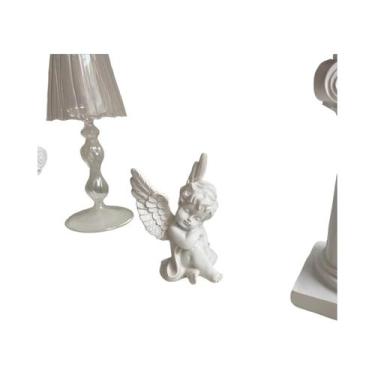 Imagem de Estátuas De Anjos De Resina Fofas, Querubins Dormindo Com Asas, Estátu