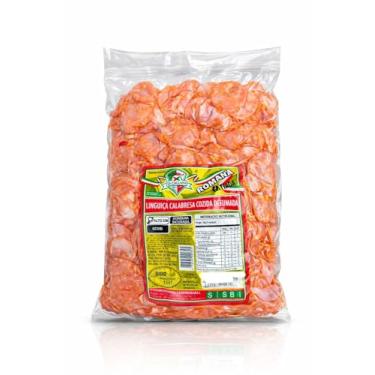 Imagem de Linguiça Calabresa Tipo Romana Fatiada Pacote 500g