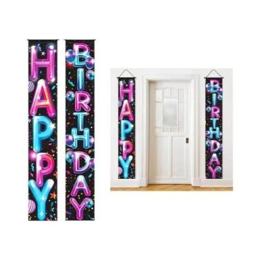 Imagem de Decoração De Banner Para Festa De Aniversário Infantil Brilhante, Supr