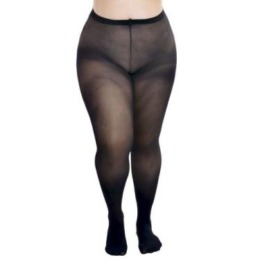Imagem de Meia calça opaca fio 40 plus size Loba Lupo, XXG, Preto