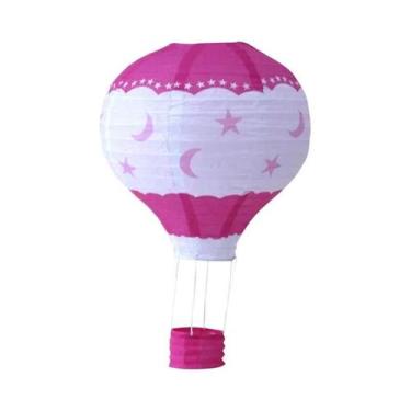 Imagem de Lanternas De Papel Em Forma De Balão De Ar Quente DIY De 12 Polegadas 