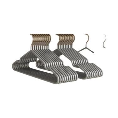 Imagem de Cabides De Metal Antiderrapantes Para Uso Doméstico, Espessos Para Sec