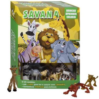 Imagem de Livro - Brincar-aprender-colorir II: Savana