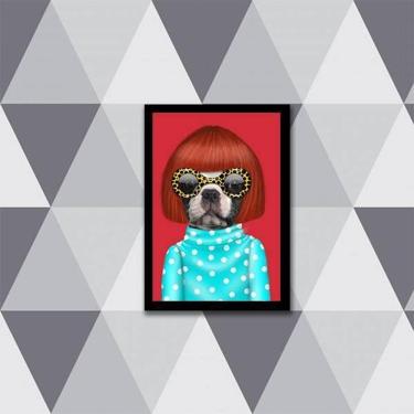 Imagem de Quadro Dog A La Rita Lee 45X34Cm - Com Vidro Moldura Preta