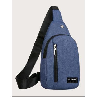 Imagem de BOLSA MOCHILA IMPERMEÁVEL TRANSVERSAL CROSSBODY POCHETE DE PEITO PORTÁTIL ALÇA ÚNICA AJUSTÁVEL
