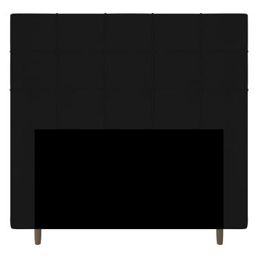 Imagem de Cabeceira Cama Box Casal Queen Size Leiria 160cm Preto