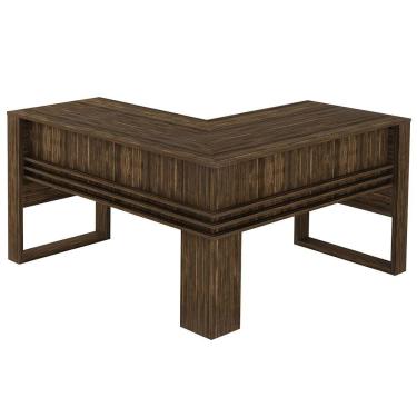 Imagem de Escritório Completo Mesa Angular Armário, Balcão E Gaveteiro