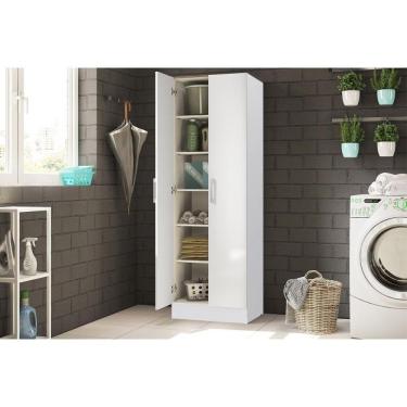 Imagem de Armário Multiuso Lavanderia 525 C/ 2 Portas Noce - Carraro
