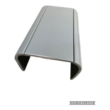 Imagem de Esteira Bandeja Suporte Reta Flexível Para Braço Sofá Cinza