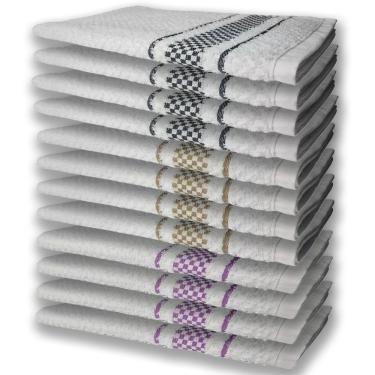 Imagem de 12 Panos De Prato Atoalhado Felpudo Rx+mr+pr