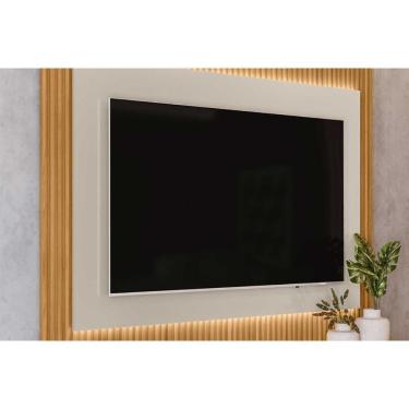 Imagem de Painel Home P/ Tv Até 70 Pol São Paulo 200x148cm Tauari/gris Fosco - Linea Brasil