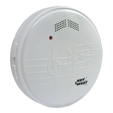 Imagem de Campainha Eletrônica sem Fio Branca Bivolt 6393 DNI