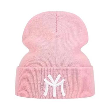Imagem de Unisex MY Letter Bordado Gorros Outono Inverno Quente Chapéu Quadril C