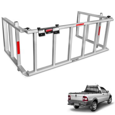 Imagem de Extensor de Caçamba Strada 1998 a 2013 Rampa Prata