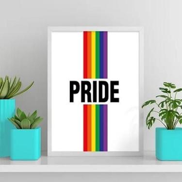 Imagem de Quadro Decorativo Lgbt Pride 33X24Cm - Com Vidro - Quadros On-Line