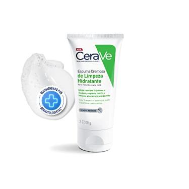 Imagem de CeraVe, Espuma Cremosa de Limpeza Hidratante, com Ácido Hialurônico 60g, Cor: Branco