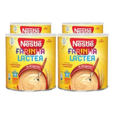 Imagem de Kit 4 Latas Farinha Láctea Original Nestlé 360g - Nestle