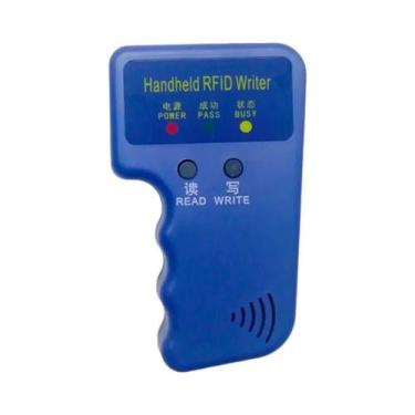 Imagem de Leitor E Programador De Cartões RFID Portátil 125KHz Com Chaveiros Reg