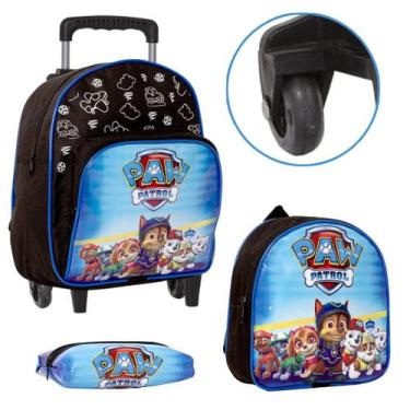 Imagem de Mochila Criança Patrulha Canina Passeio Rodinha Reforçada - TOYS 2U