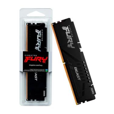 Imagem de Memoria 16gb Ddr5 6000 Cl36 1.35v Fury Beast Preto  Kf560c36bbe2-16 Kingston