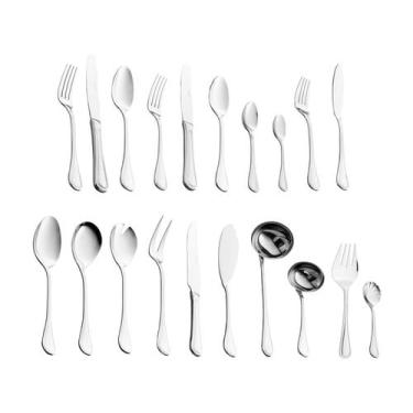 Imagem de Faqueiro 130 Peças Inox 12 Pessoas  Wolff Avalon, Inox, 130 peças