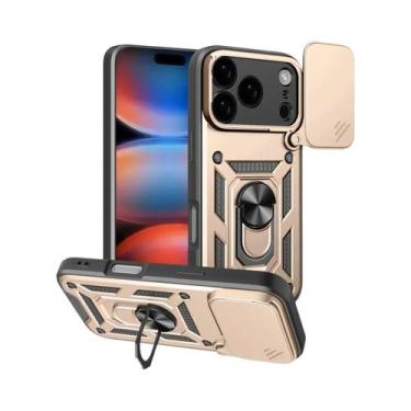 Imagem de Capa Armored Para iPhone 17 16 pro Max Com Proteção Magnética Para Câm